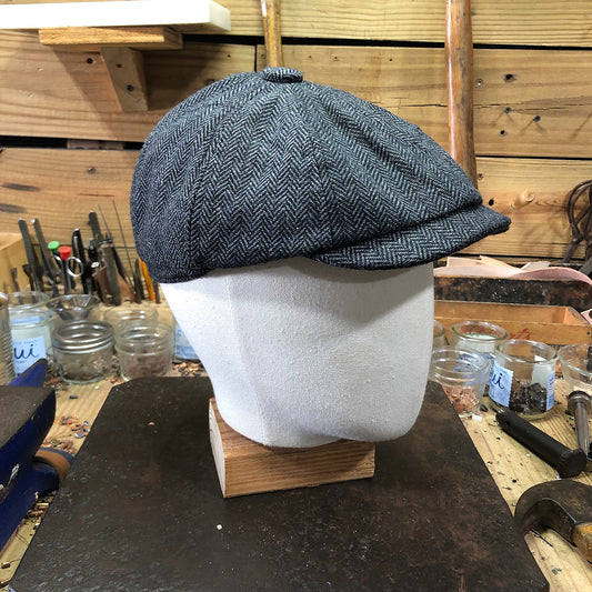 CFDCo Paperboy 100% wool Harringbone Cap