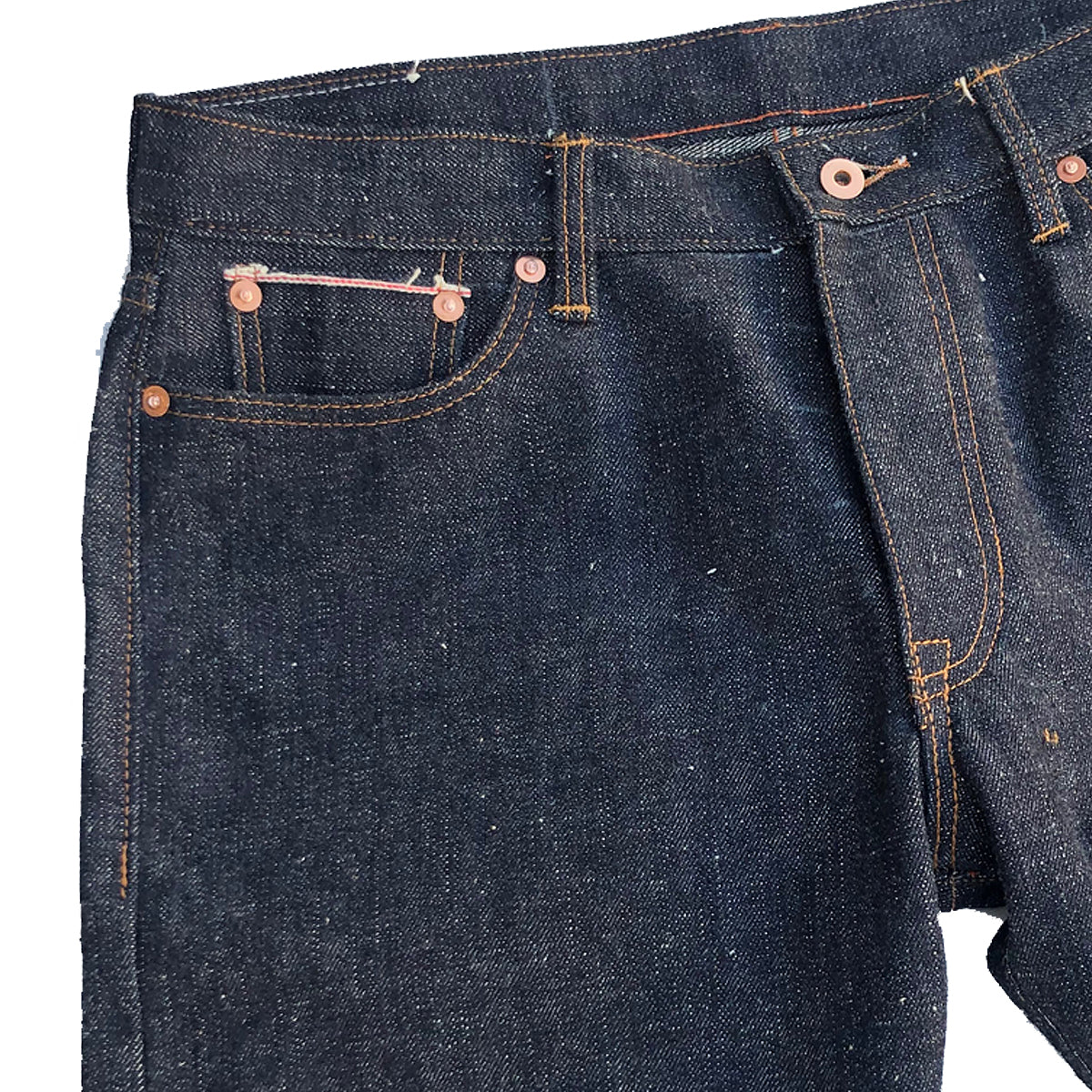 #0505 16oz Japanese INDIGO 'Secret Denim" Selvage 5 Pocket Version
