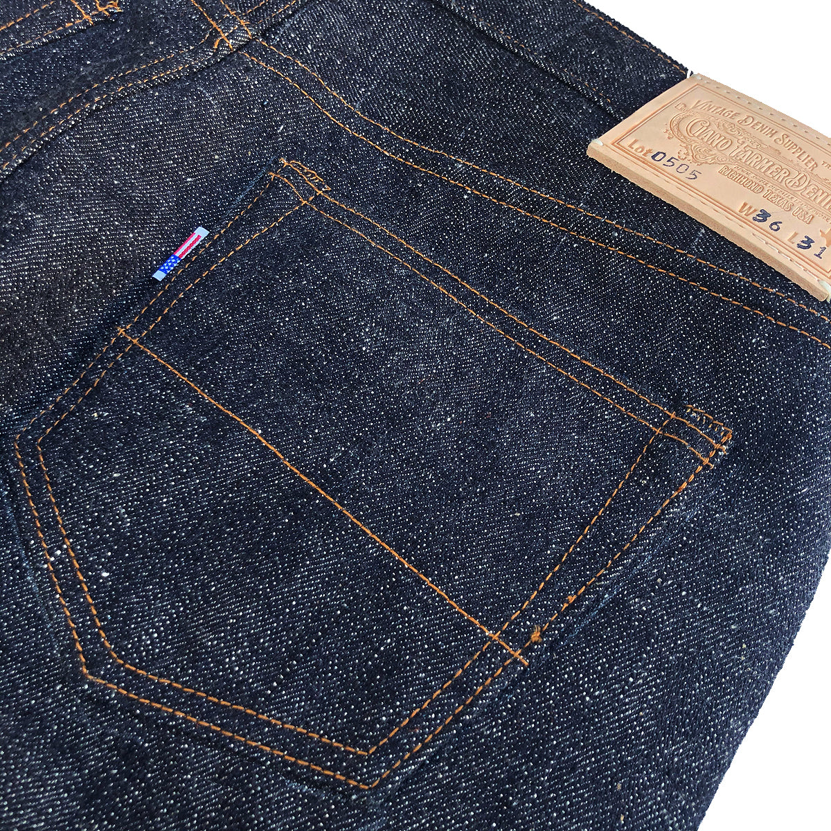 #0505 16oz Japanese INDIGO 'Secret Denim" Selvage 5 Pocket Version