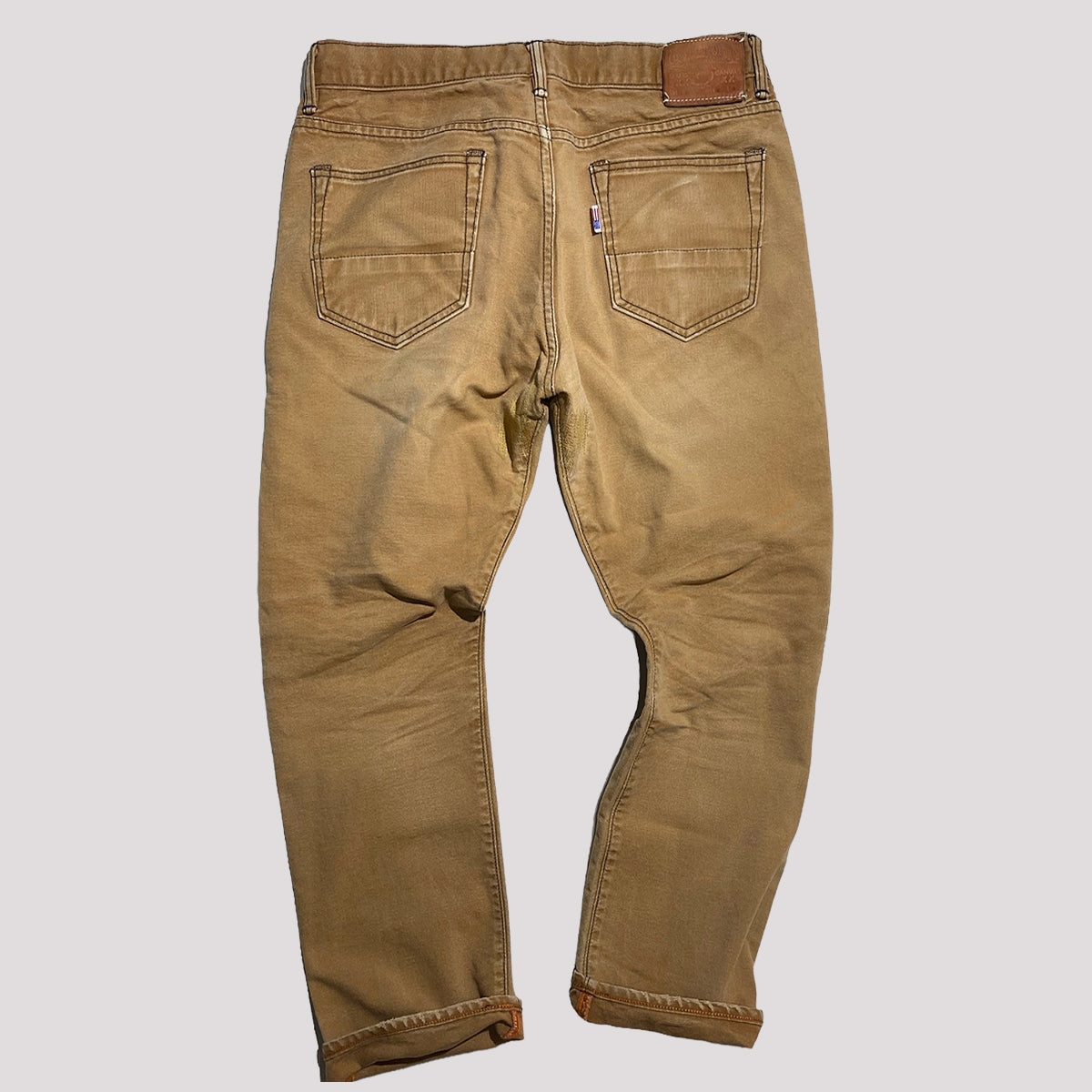 #133 12oz Duck Canvas Ochre 5 POCKET Version