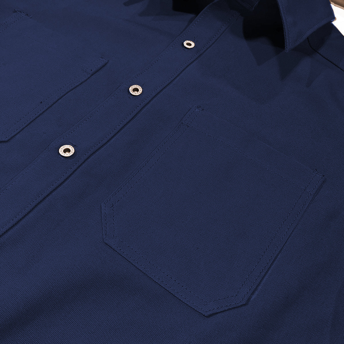 #133 12oz USA Duck Canvas [ Various Colors } "WORK SHIRT" Navy