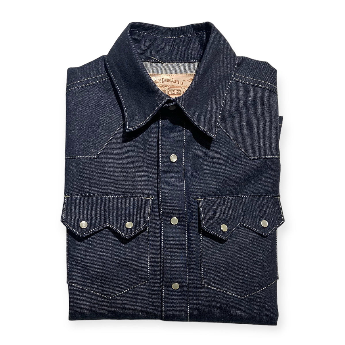 13.5oz TEXAS DENIM Red Selvage Saw Tooth Work Shirt LIMITED QUANTITY