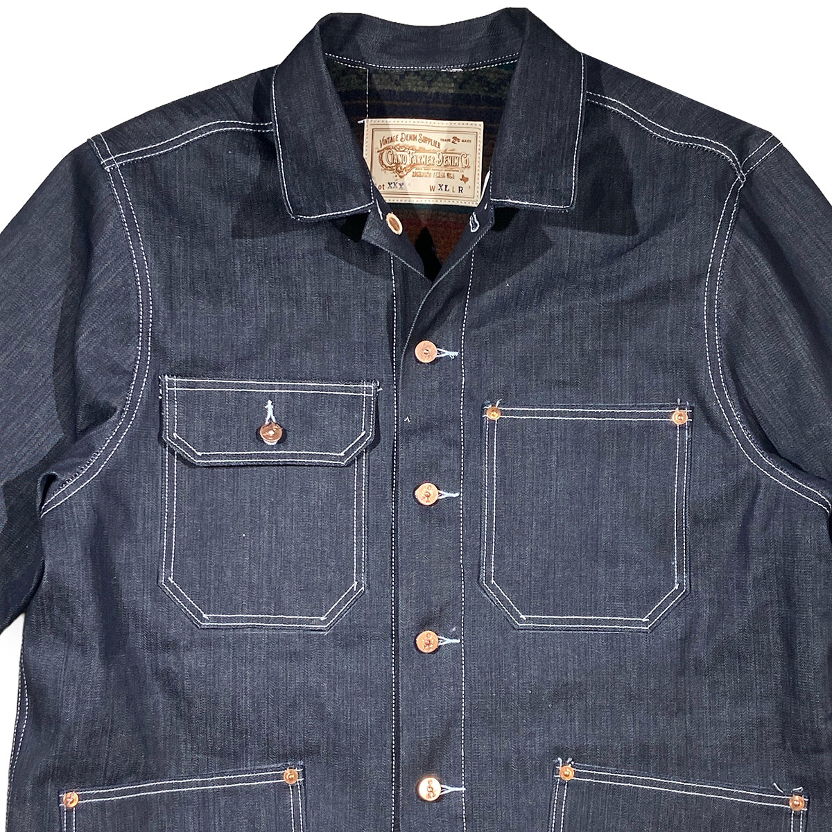 14oz Indigo Cone Mills White Selvage Cone Mills Denim Car Coat {Limited Quantities}