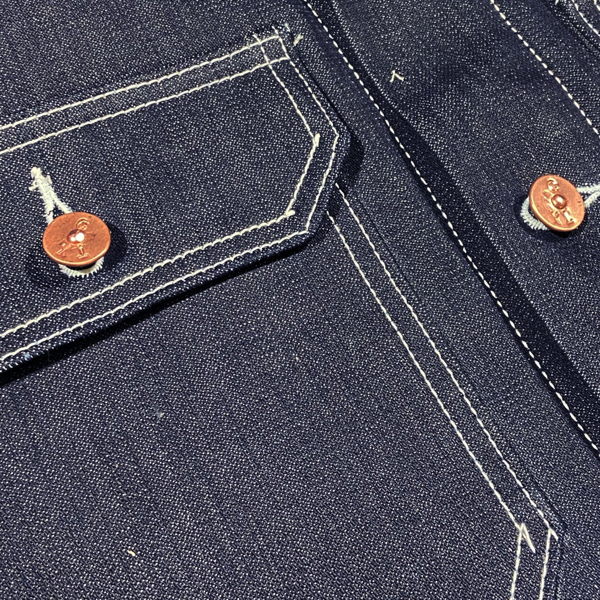 14oz Indigo Cone Mills White Selvage Cone Mills Denim Car Coat {Limited Quantities}