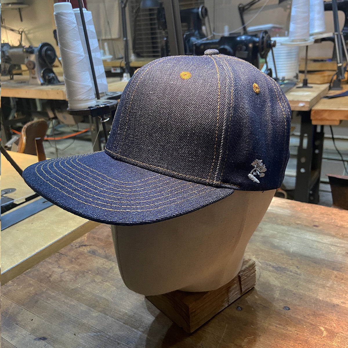 14oz Cone Mills Denim Snapback HAT CFDCo Workman Label