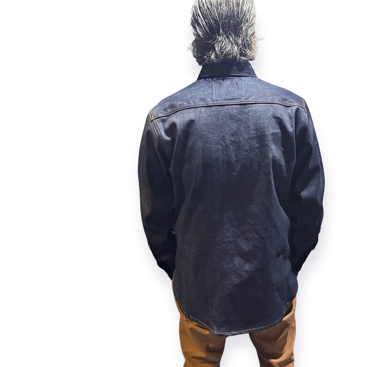 #186 Experimental 13oz Cone Mills Selvedge Indigo Work Shirt