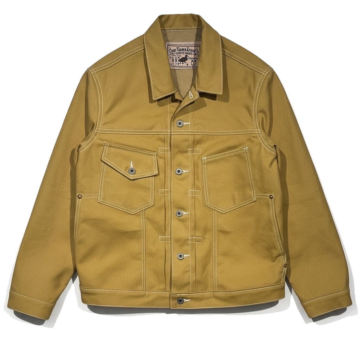 コモリ HEMP DUCK STAND COLLAR JACKET 3 COMOLI Hemp Duck Stand Collar Jacket, Brown, Size 2