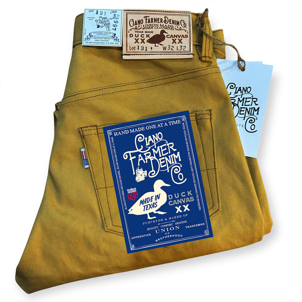 #134 18oz Duck Canvas 5 Pocket Model Lite Ochre