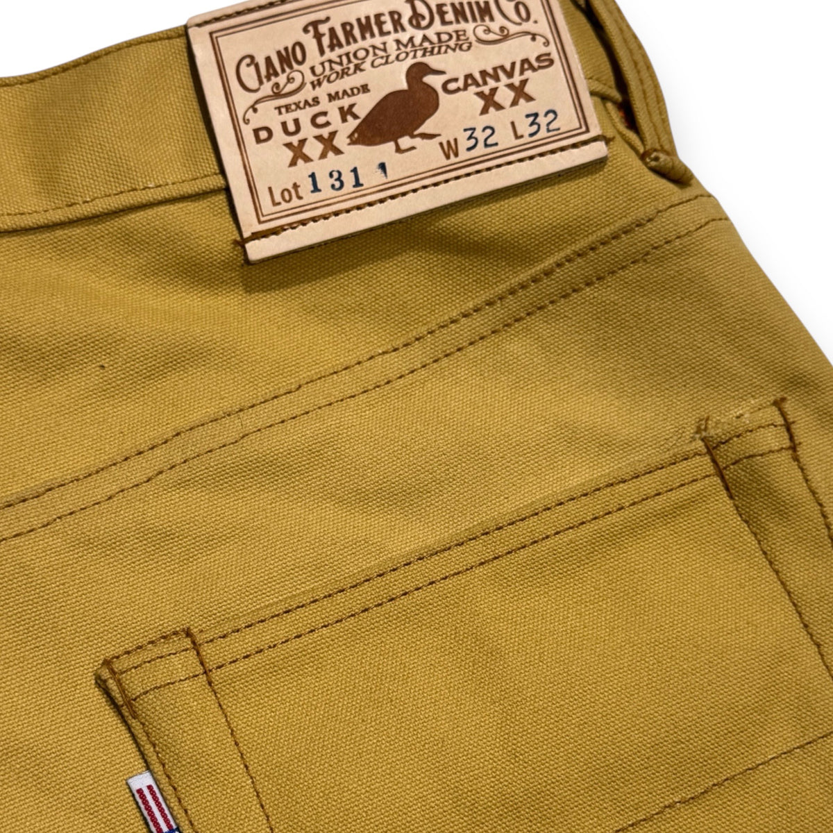 #134 18oz Duck Canvas 5 Pocket Model Lite Ochre
