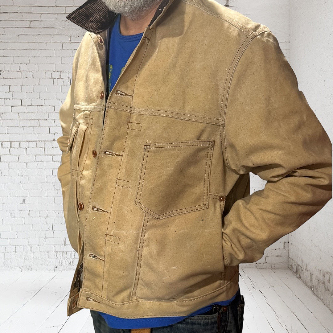 #3006 18oz Wax Duck Canvas Natural "Pinkerton" Fieldhand Jacket