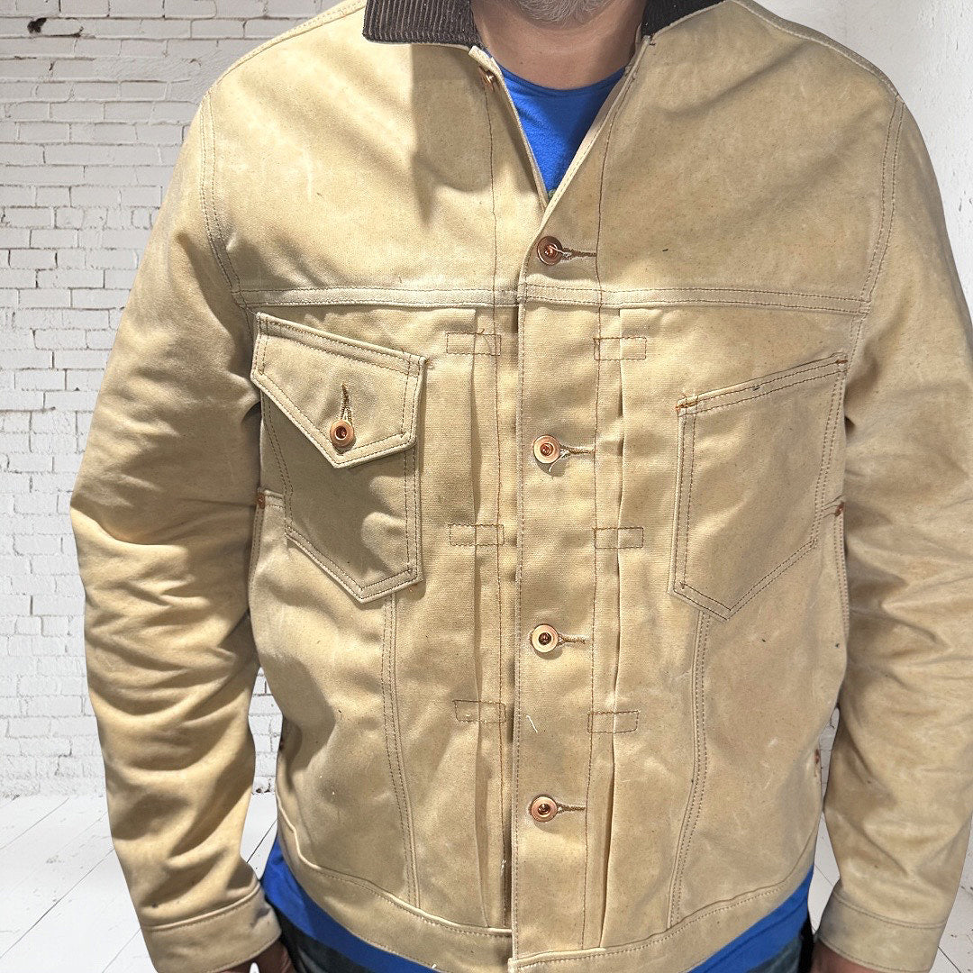 #3006 18oz Wax Duck Canvas Natural "Pinkerton" Fieldhand Jacket