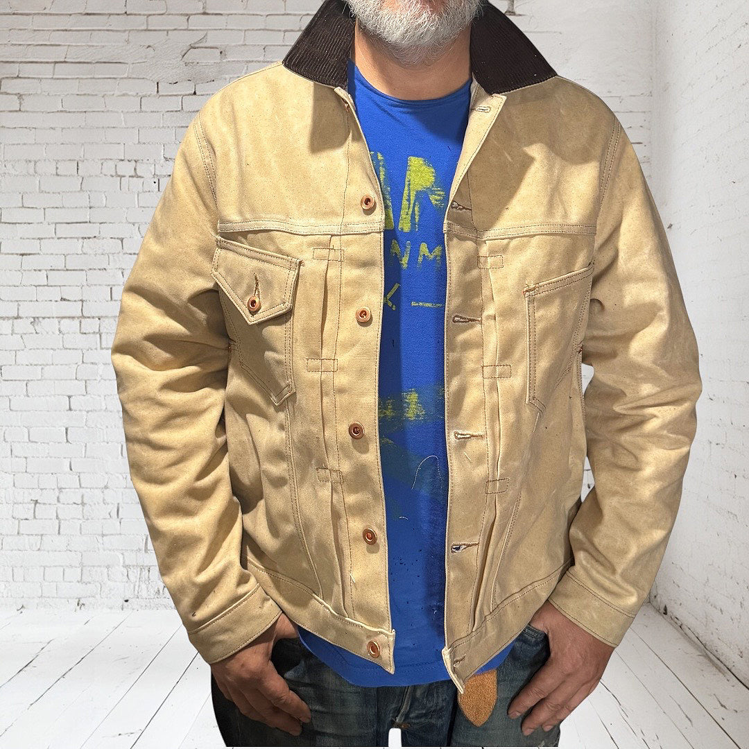 #3006 18oz Wax Duck Canvas Natural "Pinkerton" Fieldhand Jacket