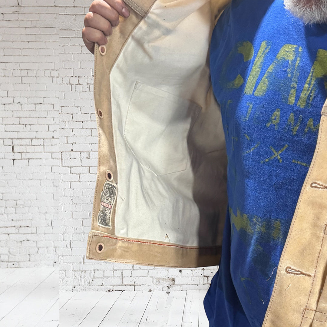 #3006 18oz Wax Duck Canvas Natural "Pinkerton" Fieldhand Jacket