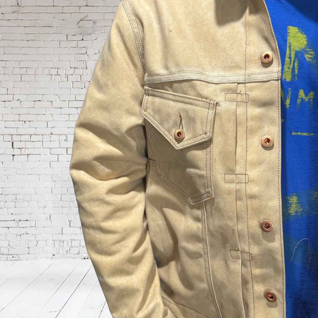 #3006 18oz Wax Duck Canvas Natural "Pinkerton" Fieldhand Jacket