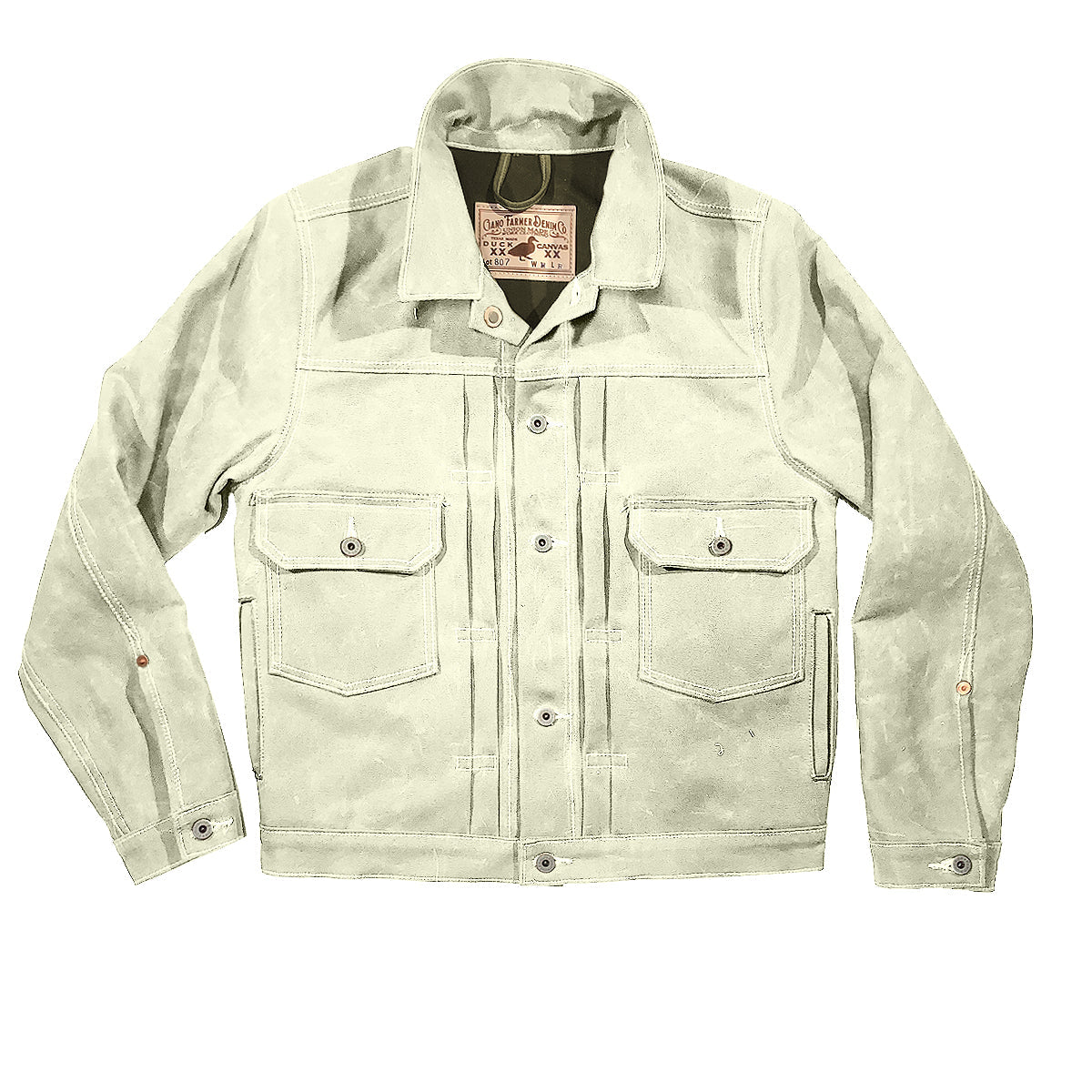 1953 Type II Modify Jacket 18oz Wax Duck Canvas Natural "Pinkerton"