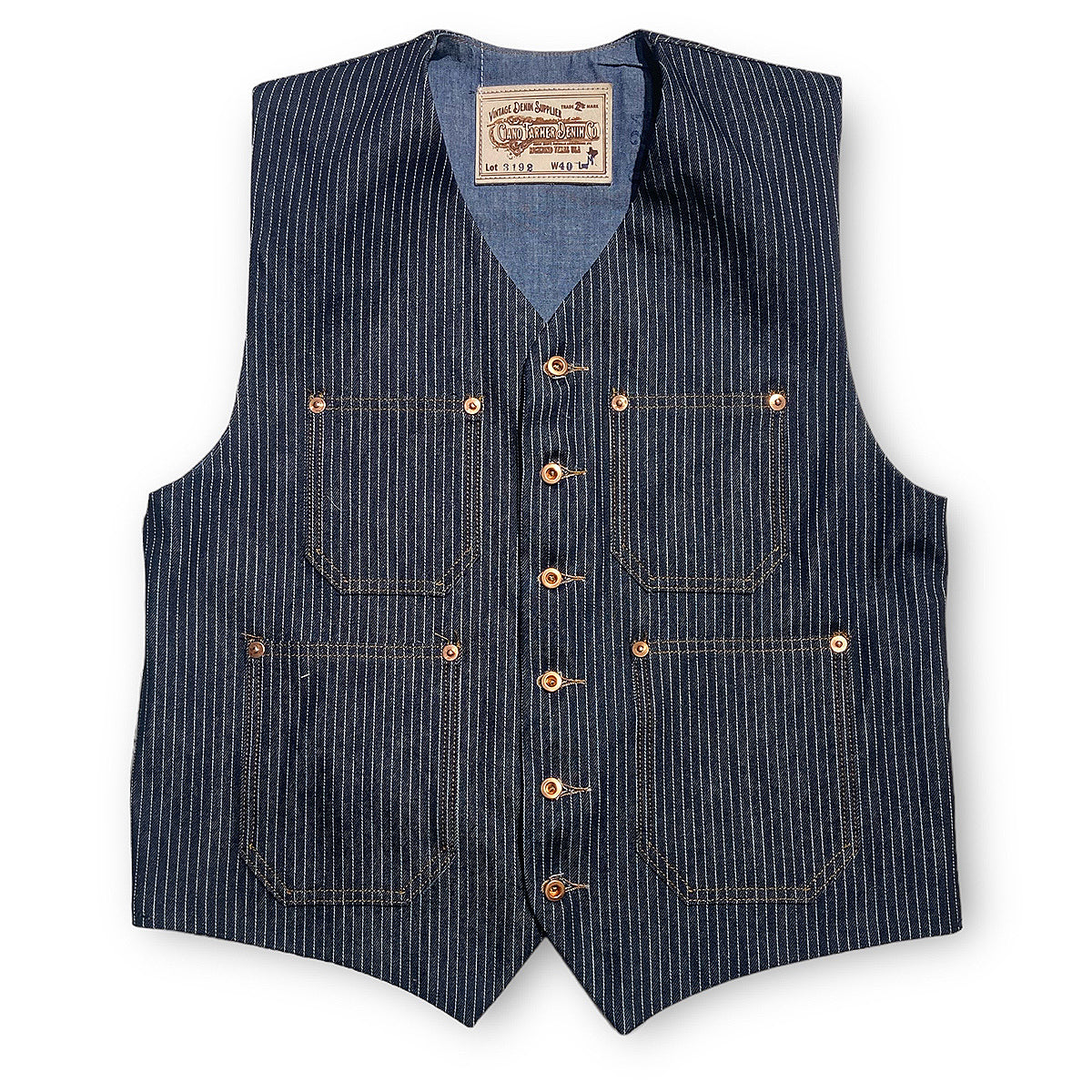 2006 Waistcoat TYPE IH [ ICHIRO HACHIYA ] 14oz Japanese Indigo