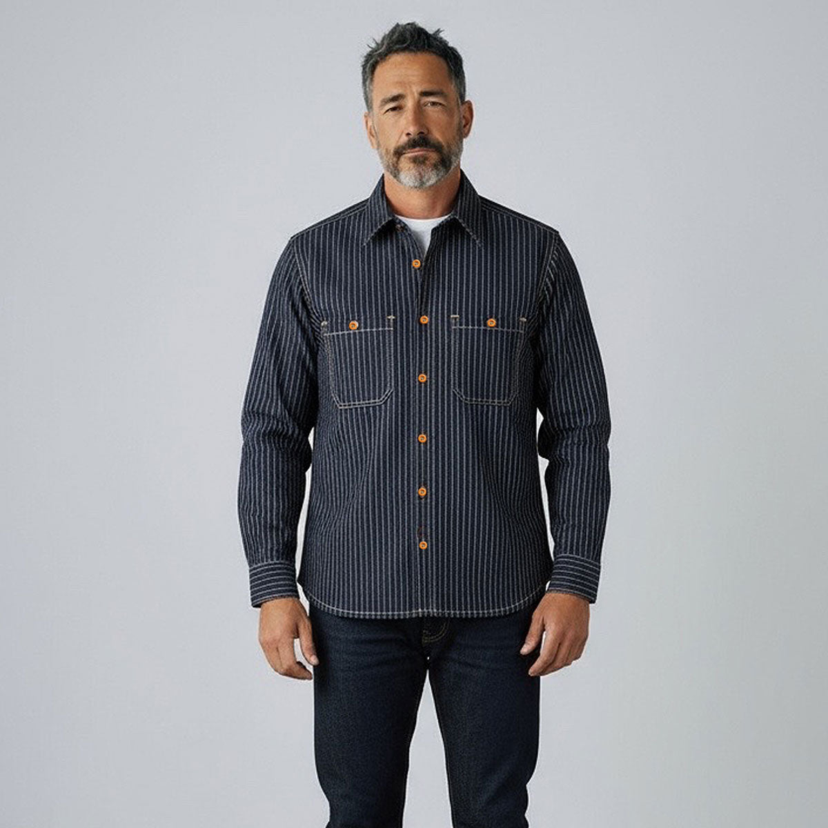 #3192 13.5oz Japanese Indigo/Indigo WABASH White Selvage Work Shirt