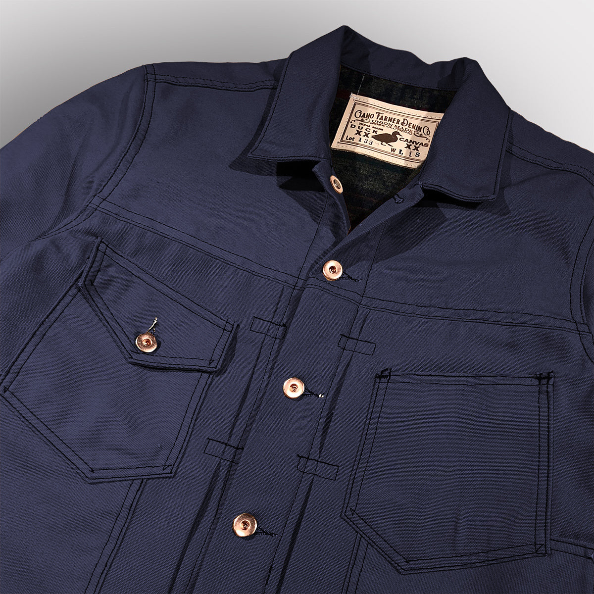 12oz Duck Canvas Field Hand Jacket Navy {Various Colors}