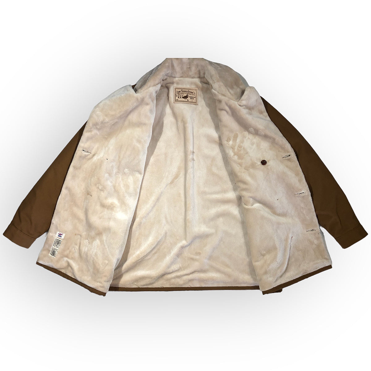 #133 12oz Duck CANVAS Modify Pea Coat Ochre Lined