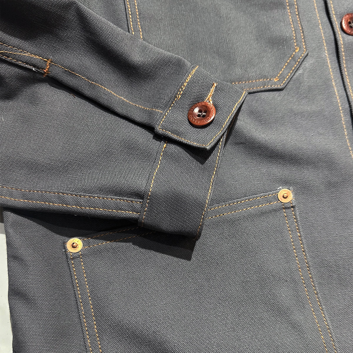 #133 12oz Duck Canvas Core Coat Grey