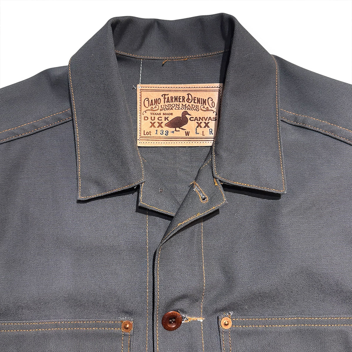 #133 12oz Duck Canvas Core Coat Grey