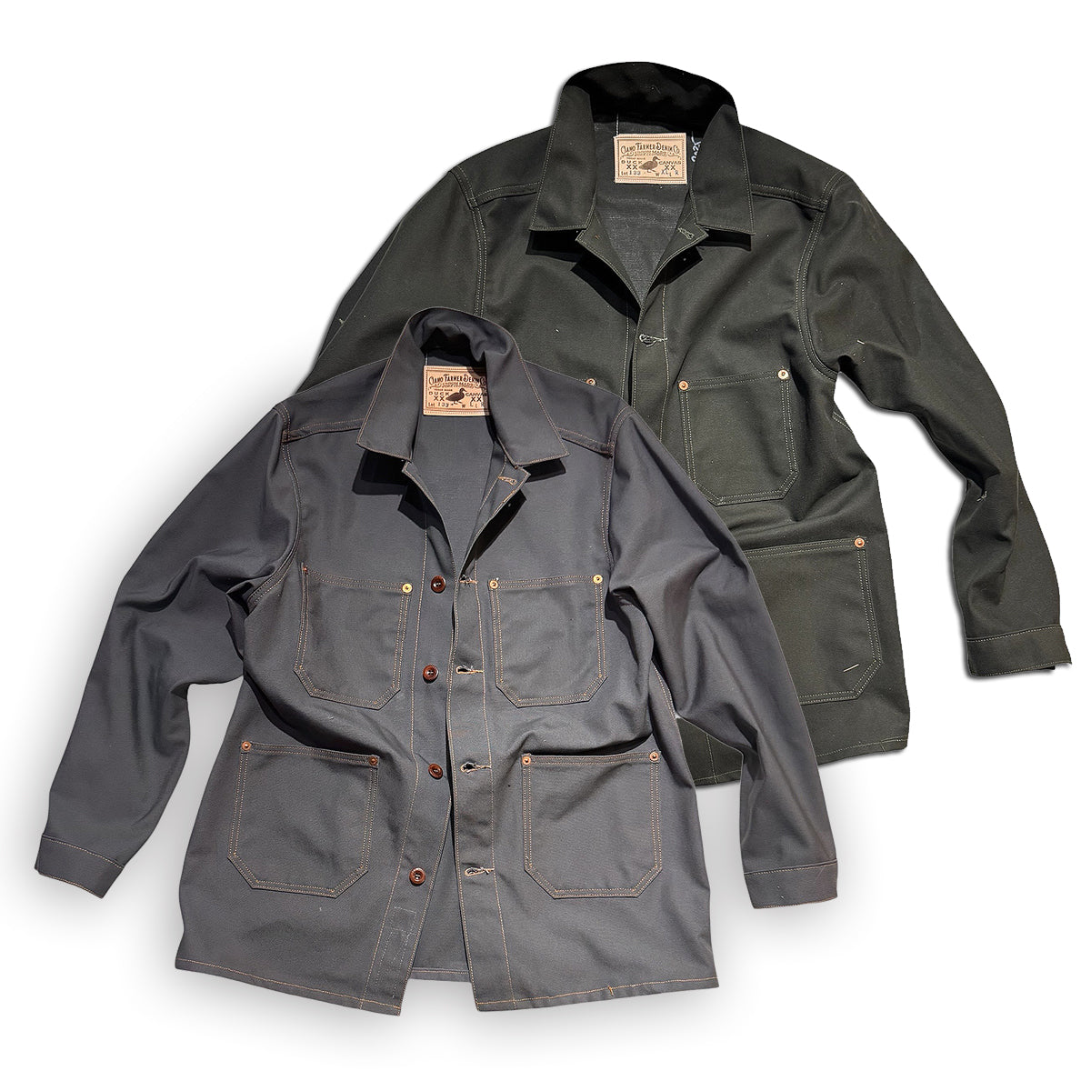 #133 12oz Duck Canvas Core Coat Grey