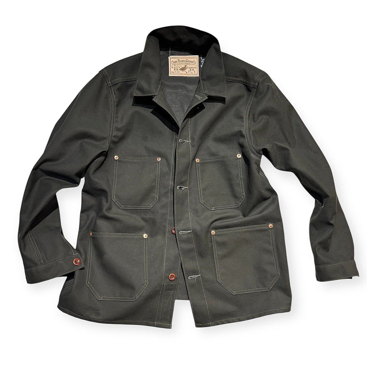 #133 12oz Duck Canvas Core Coat Olive