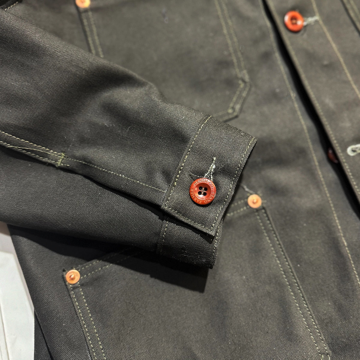 #133 12oz Duck Canvas Core Coat Olive