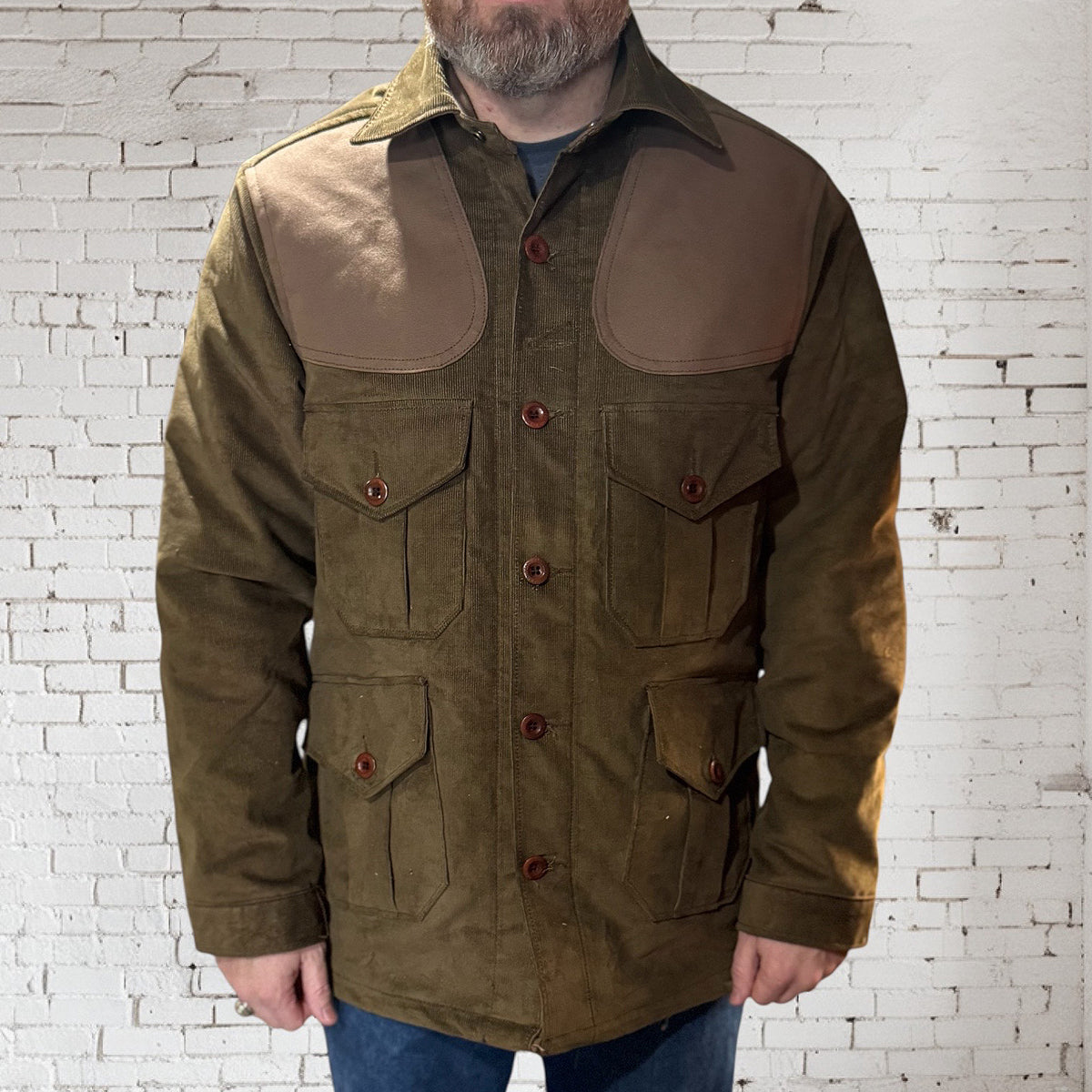 11 Wale Corduroy Elmer Hunting Jacket Field Olive