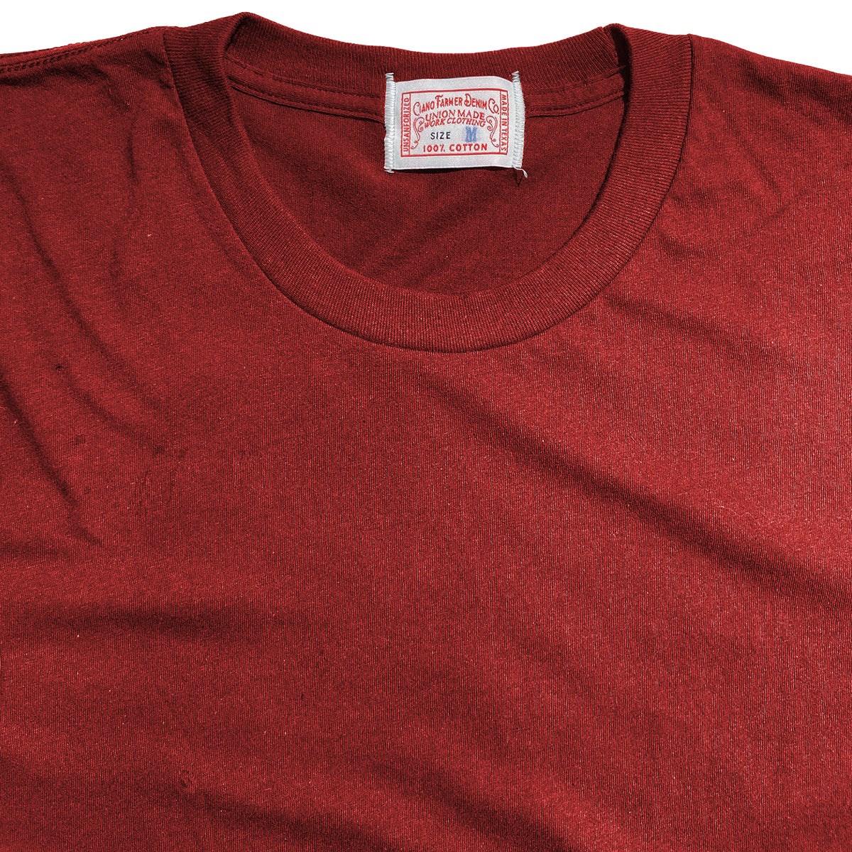 4.4oz TEXAS MADE Crew Neck CRANBERRY
