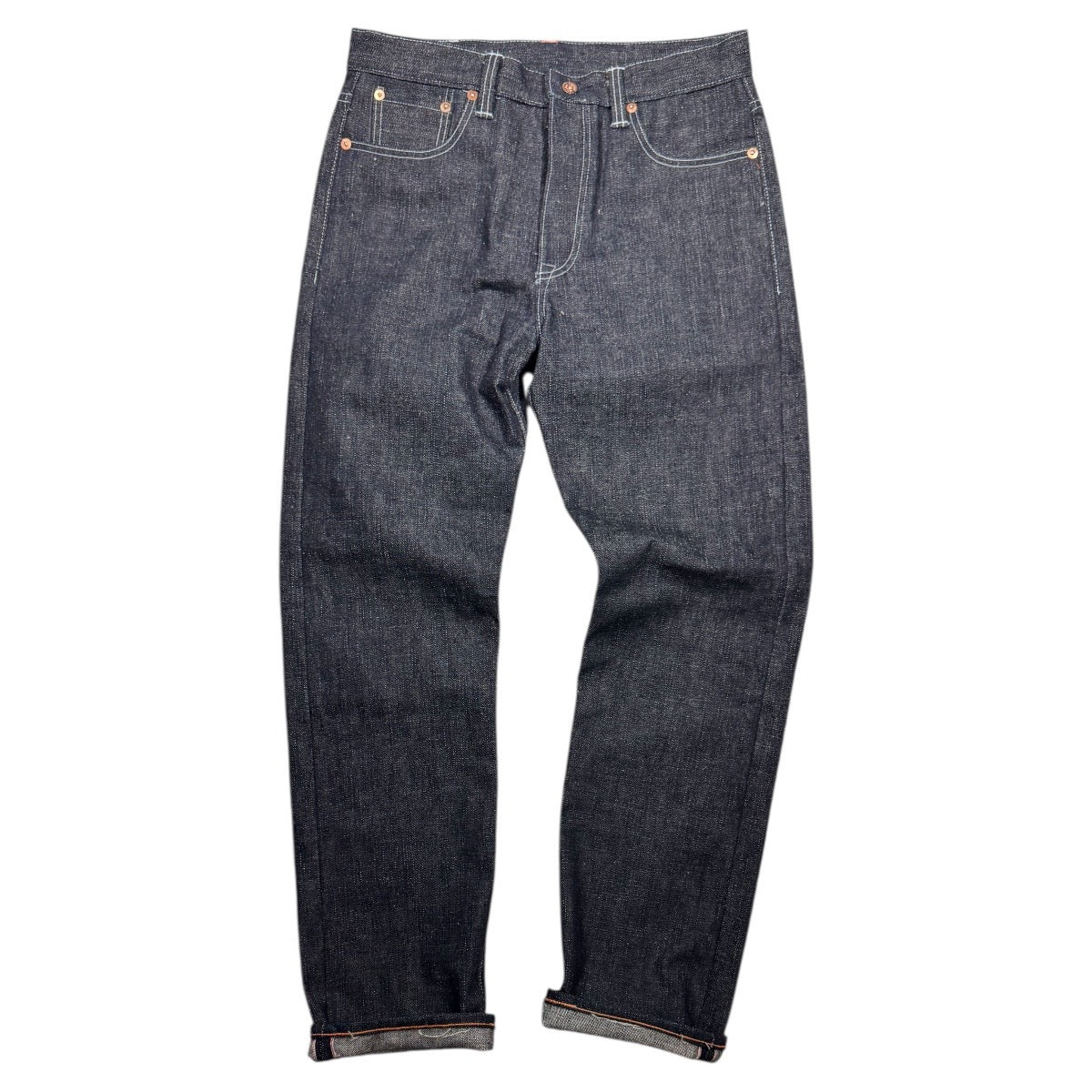 #0505 16oz Japanese INDIGO 'Secret Denim" Selvage 5 Pocket Version