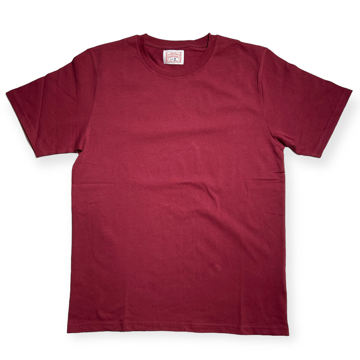 8.4oz TEXAS MADE "HEAVY ORGANIC" Crew Neck Cranberry