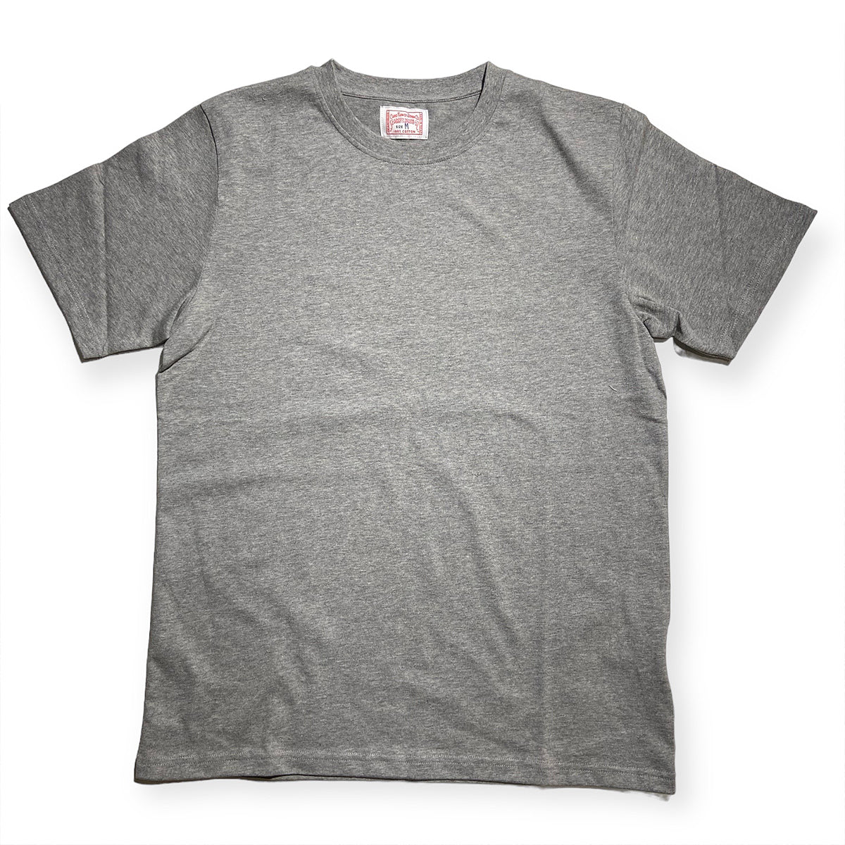 8.4oz TEXAS MADE "HEAVY ORGANIC" Crew Neck Grey Heather