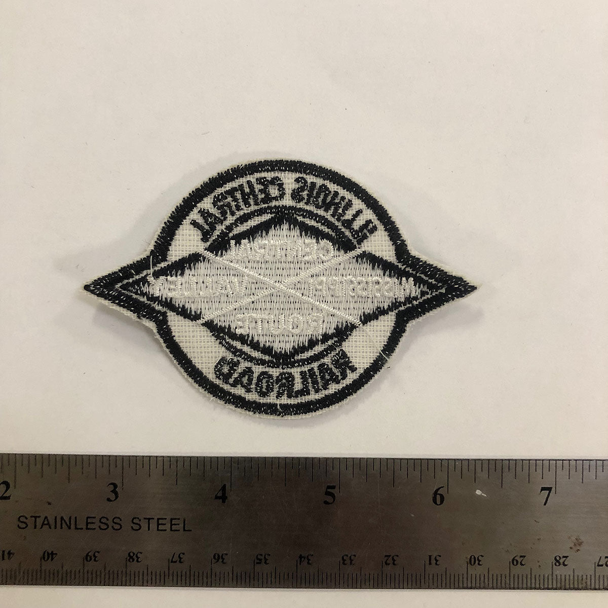 18oz Duck Canvas Navy Vintage HAT Patch 70s "Illinois Central Railroad" Patch