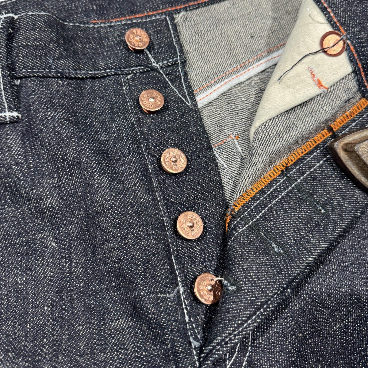 #0505 16oz Japanese INDIGO 'Secret Denim" Selvage 5 Pocket Version