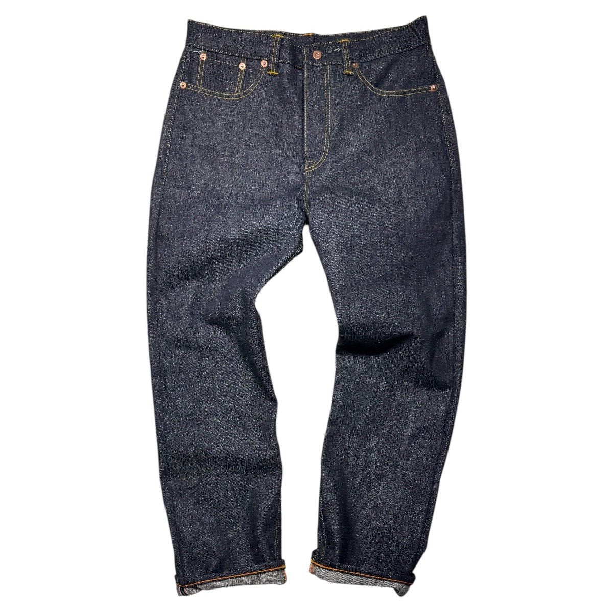 #0505 16oz Japanese INDIGO 'Secret Denim" Selvage 5 Pocket Version