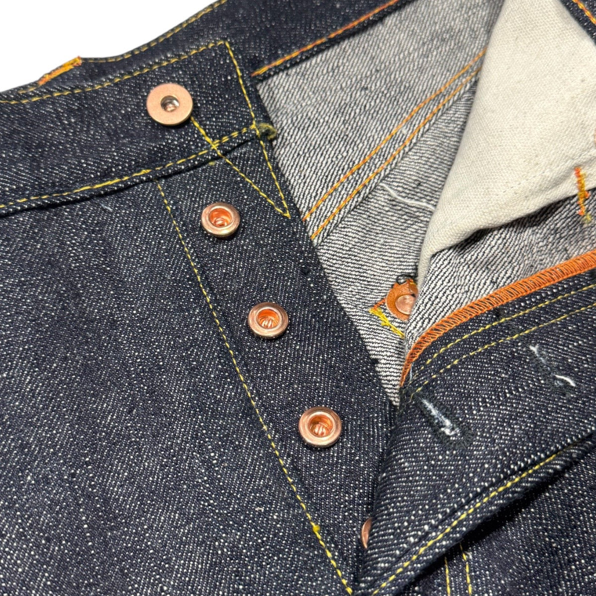 #0505 16oz Japanese INDIGO 'Secret Denim" Selvage 5 Pocket Version