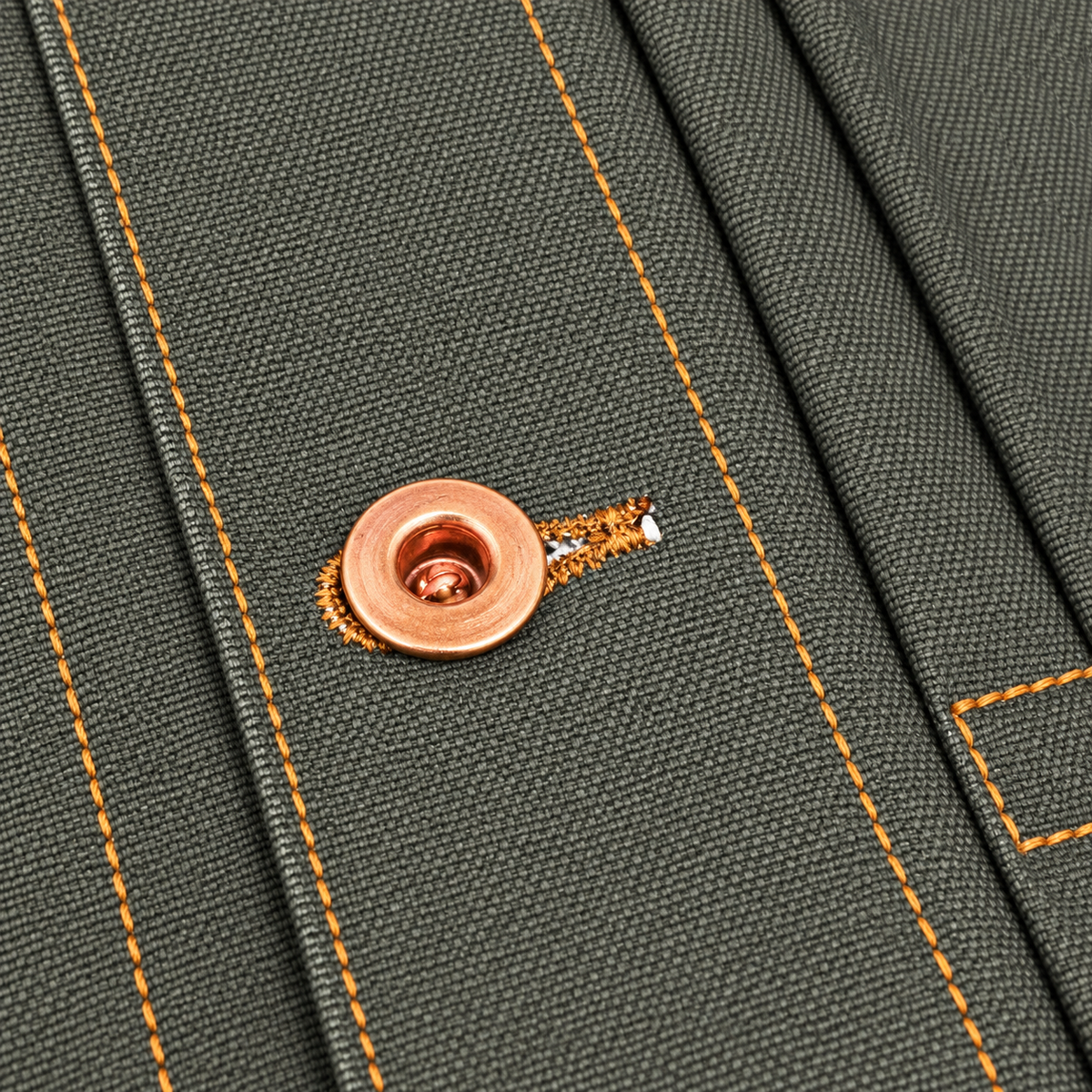 (OPSTK) #133 12oz Moss Green Duck Canvas 1953 Type II "Slim Fit"