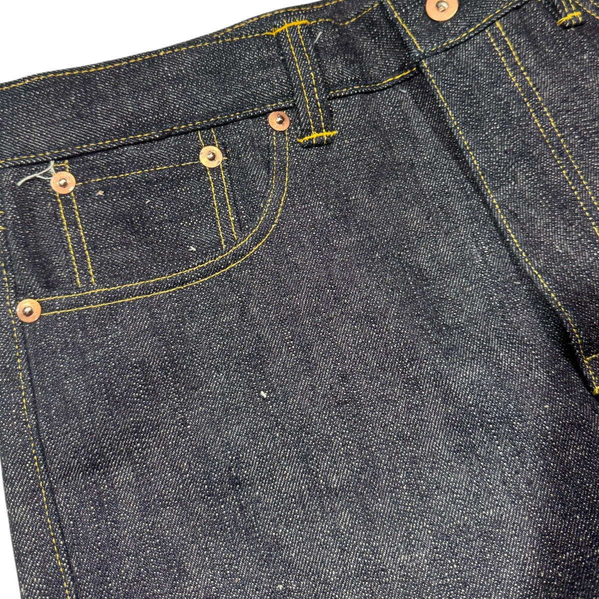 #0505 16oz Japanese INDIGO 'Secret Denim" Selvage 5 Pocket Version