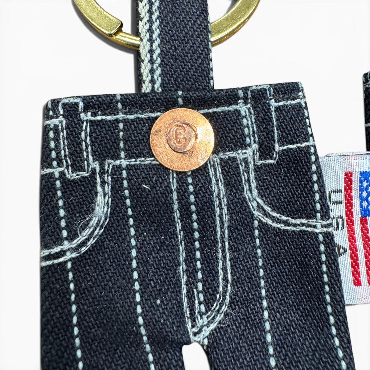 #3192 Japanese Selvedge Wabash Tiny Jean Keychain