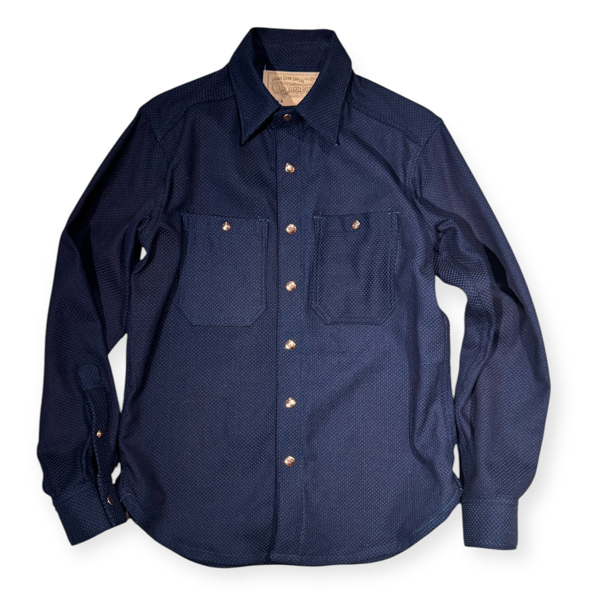 #SA 14oz Japanese Sashiko-Indigo Work Shirt
