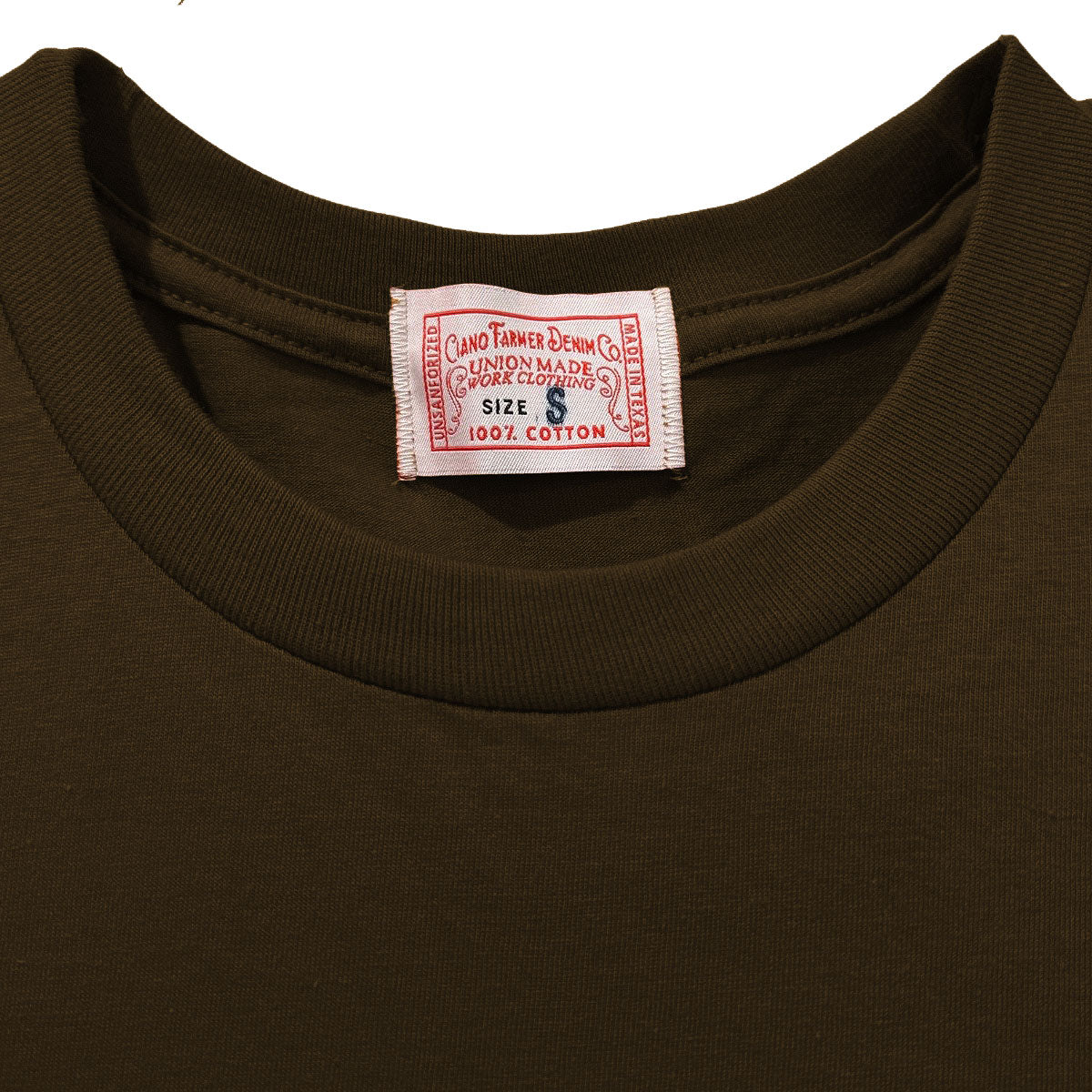 4.4oz TEXAS MADE Crew Neck Brown