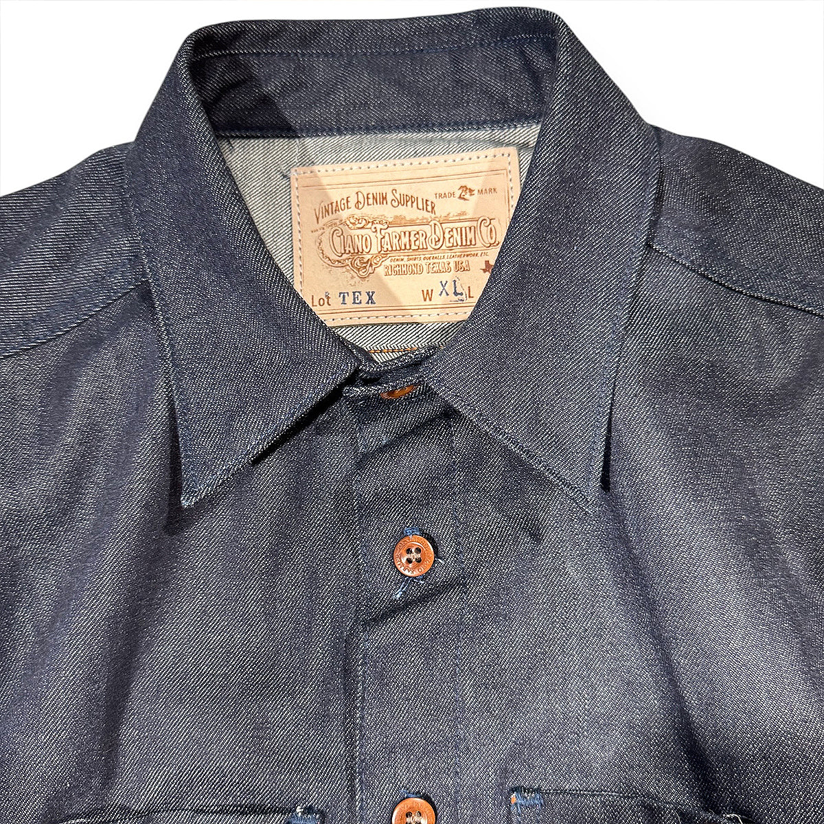 #TEX22 13.5oz TEXAS DENIM Red Selvage Work Shirt