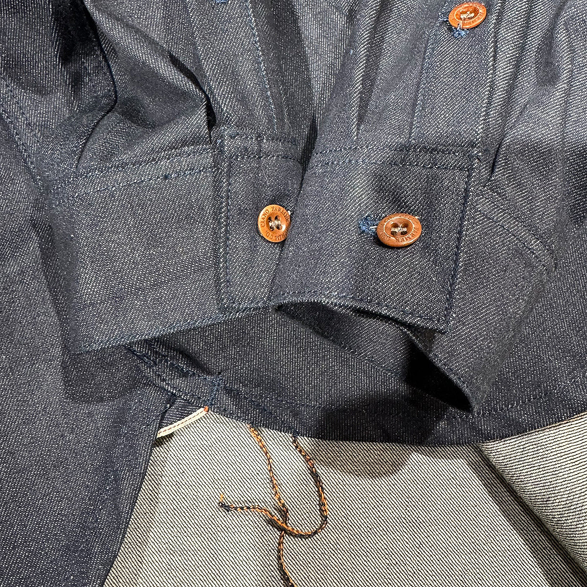 #TEX22 13.5oz TEXAS DENIM Red Selvage Work Shirt