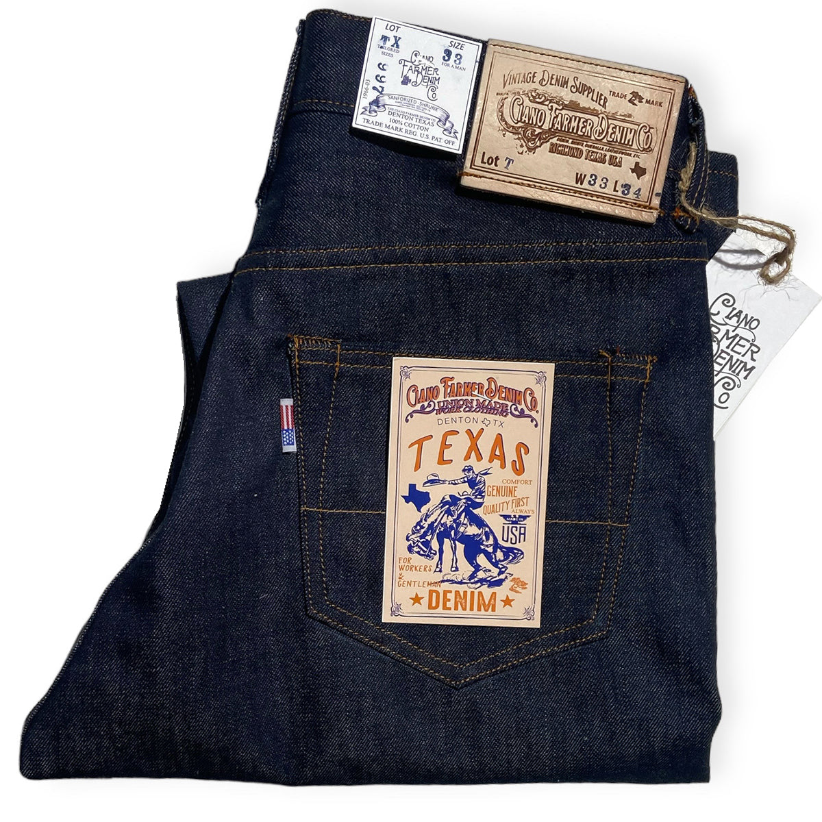 #27 13.5oz TEXAS Denim INDIGO Red Selvage