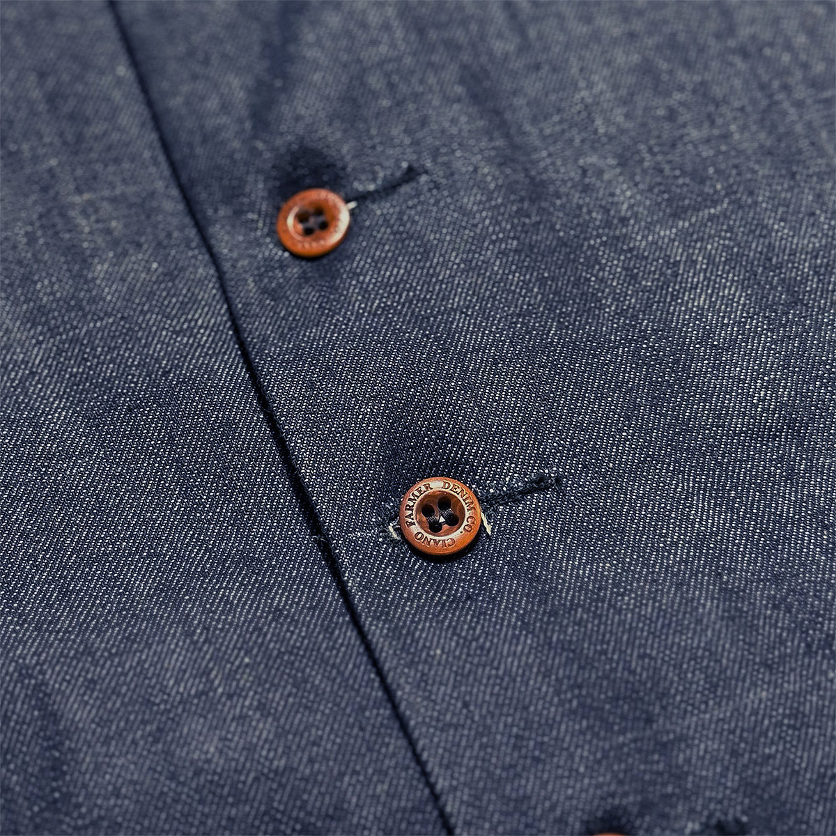 #214 14oz Cone Mills Indigo Selvadge Denim Type C Waistcoat