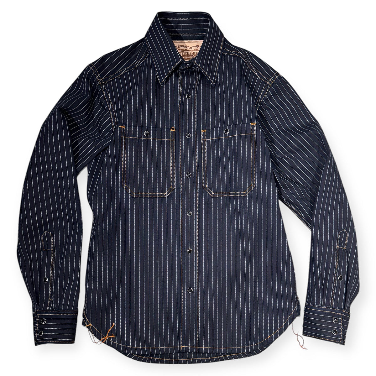 #3192 13.5oz Japanese Indigo/Indigo WABASH White Selvage Work Shirt w/Snaps