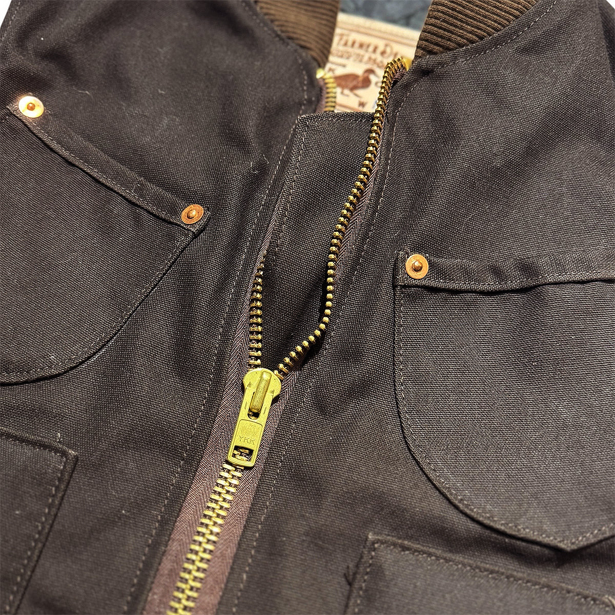 #133 12oz Duck Canvas Lined Workman Waistcoat Brown