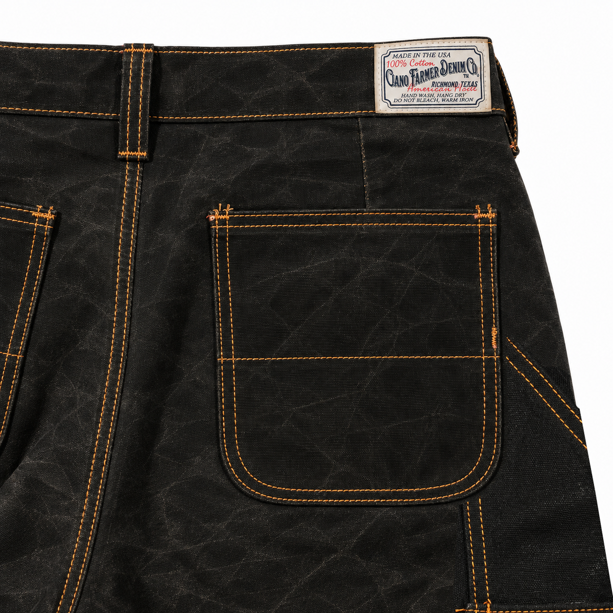#3006 18oz WAX Duck Canvas Black Fieldhand Chino "Regular Fit" 905
