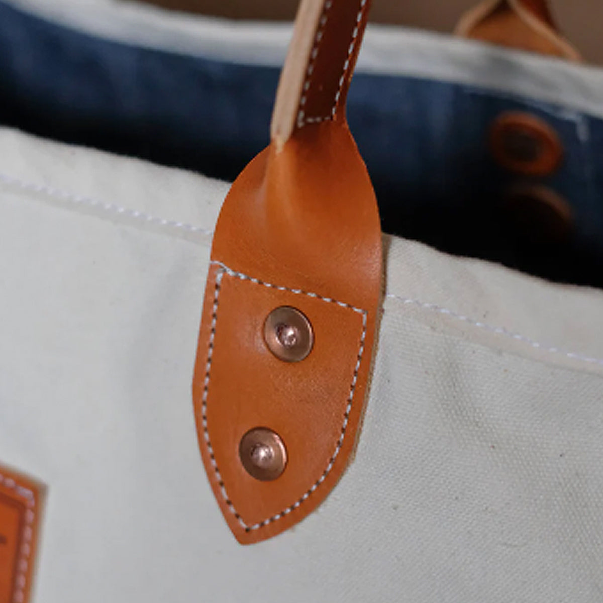 The Medium Farm Canvas/Denim Tote Bag